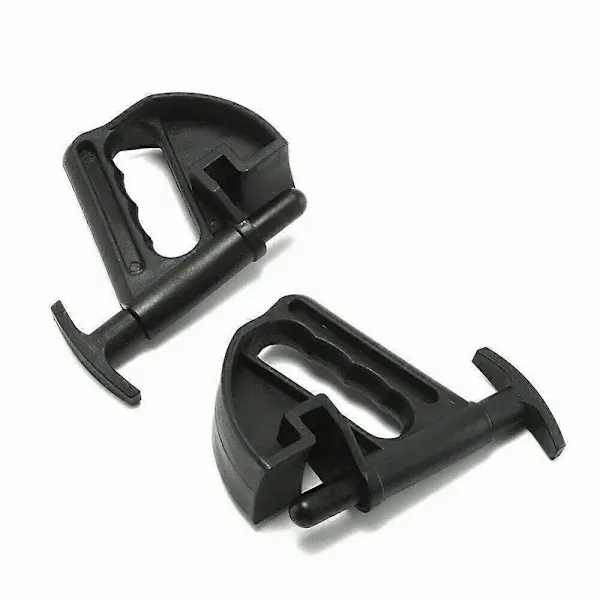 2pcs Car Tire Changer Rim Clamp Tire Mounting Machine Rim Pressing Tool Wheel Changing Aid Rim Clamp Adapter Black Accessories, Made of Plastic - Image 5