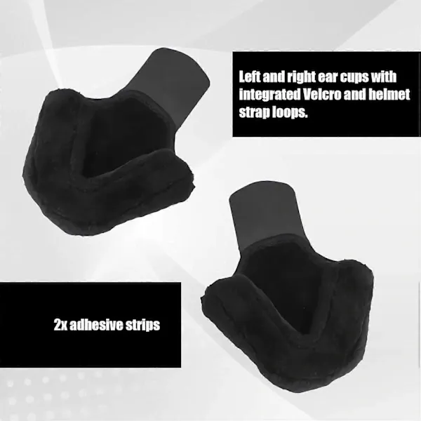 Practical High Performance Ear Warmers Bicycle Helmet, Earmuffs Wind, Fits All Helmets, Black, Excellent Performance - Image 4