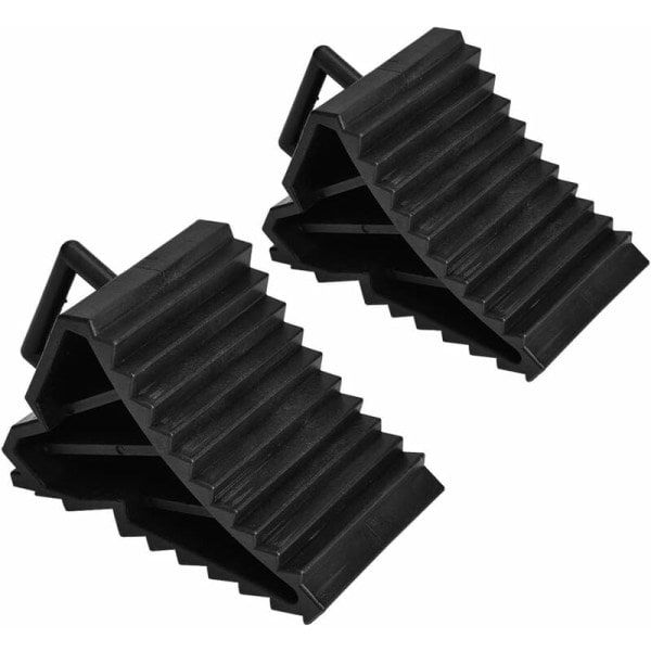Long Lasting Premium Slip stopper, 2 pcs Car Anti-Slip tire blocks, Made of Plastic, Black Color, Easy Installation - Image 1