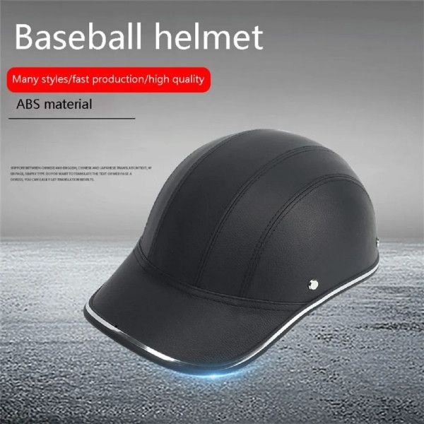 Motorcycle Half Helmet Cap Half Helmet Electric Bike Scooter UV Protection Safety Helmet 54-60cm Silver Silver, Made of Fabric - Image 5