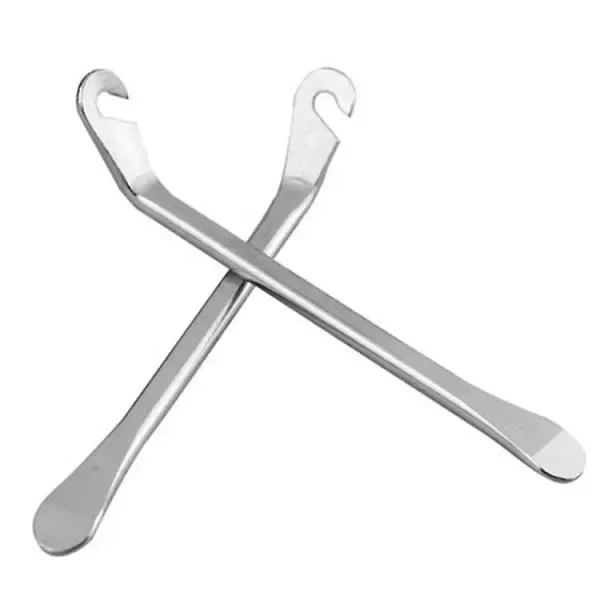 Tire Iron Spoons Tire Changer Pry Bar Set of 2 Tire Repair Tool Kit Changer Remove Tire Heavy Duty Metal Steel - Image 1