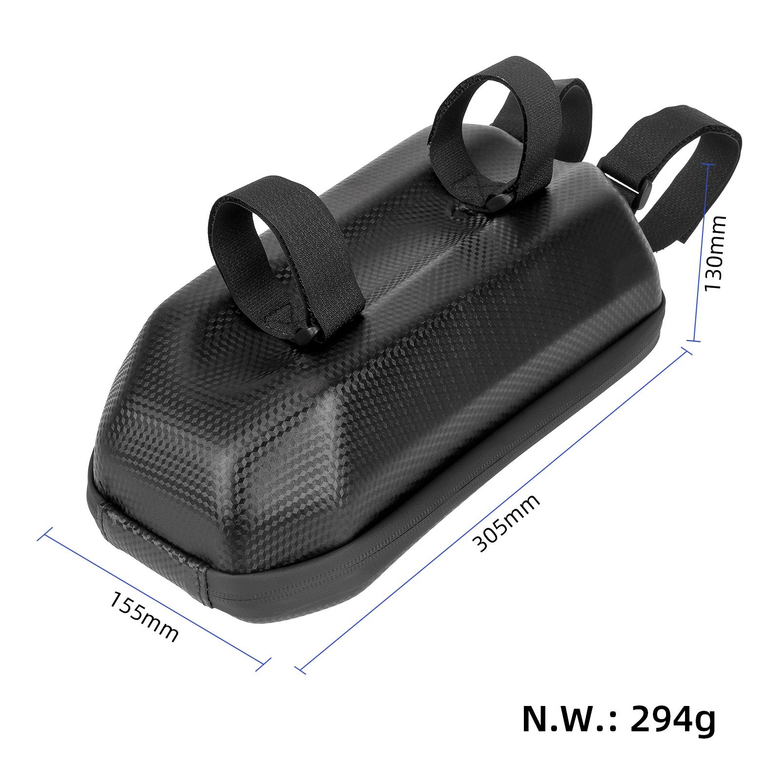 Replacement 4L hard shell bag electric scooter bag hard shell EVA waterproof front bag hanging bag driving folding bicycle bag, Black Color - Image 4