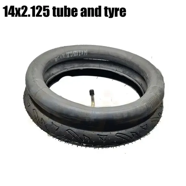 Compatible 14x2.125 Outer Tire Inner Tube FOR Children's Wheel Parts 14 Inch Inflatable Scooter Electric Bike Tire - Image 2