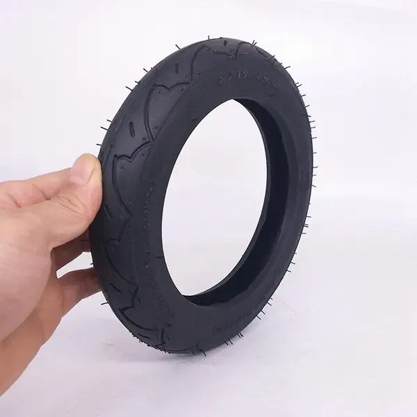 2x High Quality 8 Inch Tire 8x1 1/4 Scooter Tire & Inner Tube Set Bent Valve Fits Bicycle Electric /, Made of Rubber - Image 4