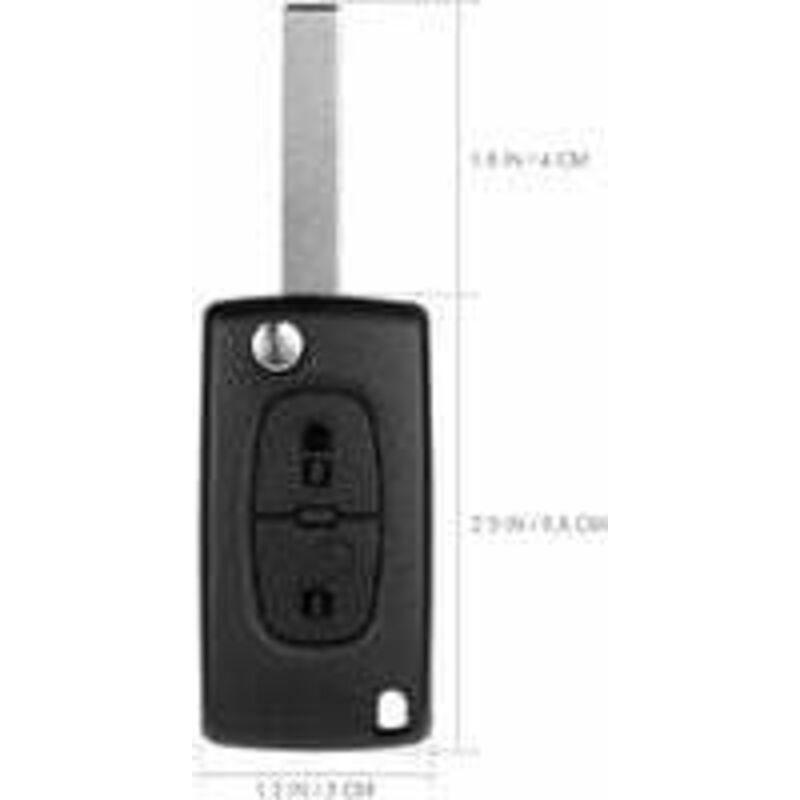 Folding car key shell, suitable Replacement for  2 or 3 buttons, for Peugeot and Citroen, remote control CE0523-CE0536 - Image 3