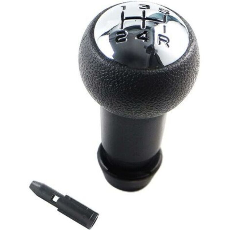 Replacement Speed Manual Gear Shift Knob for Peugeot 106 107 205 207 306 307 308 405 406 407 607 / CITROEN C2 C3 C4 Picasso - Black & Silver. - Image 1