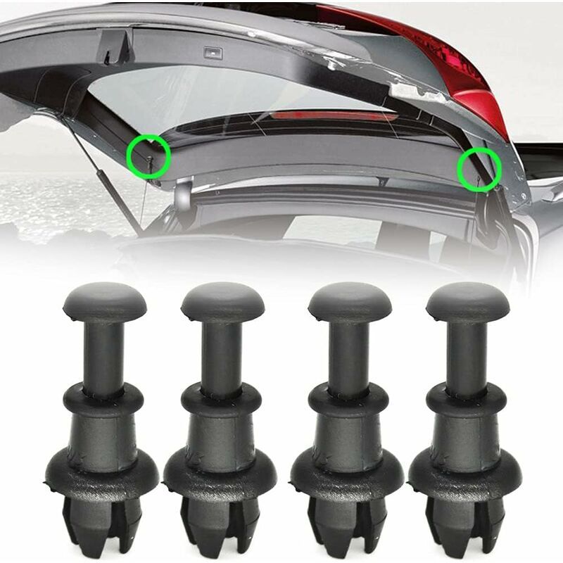 Replacement 4pcs rear parcel shelf mounting clips audi a3 s3 q5 sq5 vw golf r32 gti tiguan polo black, Made of Plastic - Image 1