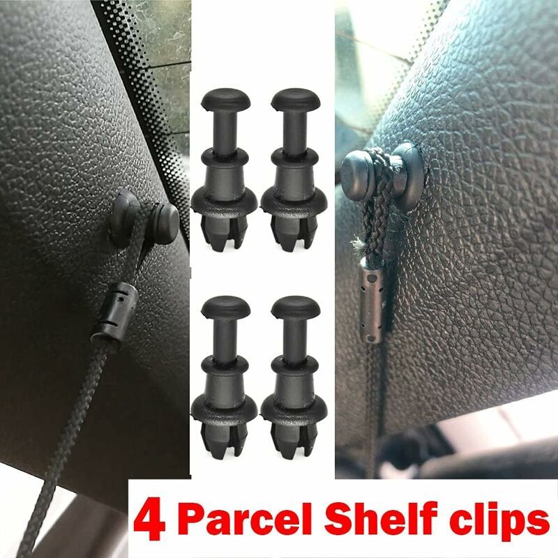 Replacement 4pcs rear parcel shelf mounting clips audi a3 s3 q5 sq5 vw golf r32 gti tiguan polo black, Made of Plastic - Image 4