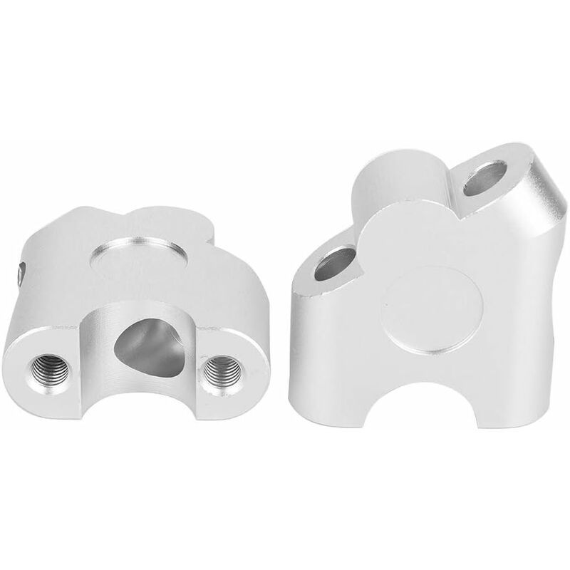 Sturdy Heavy Duty Universal 22mm Motorcycle Handlebar Riser Clamp Adapter, Chrome, Made of Aluminum, Top Quality - Image 4