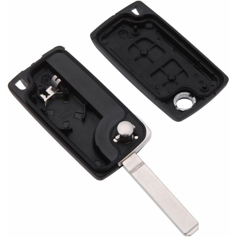Key Shell, Peugeot Key Case Pouch Protective Cover Replacement for  Peugeot 207 307 308 ce0536, Made of Plastic - Image 3