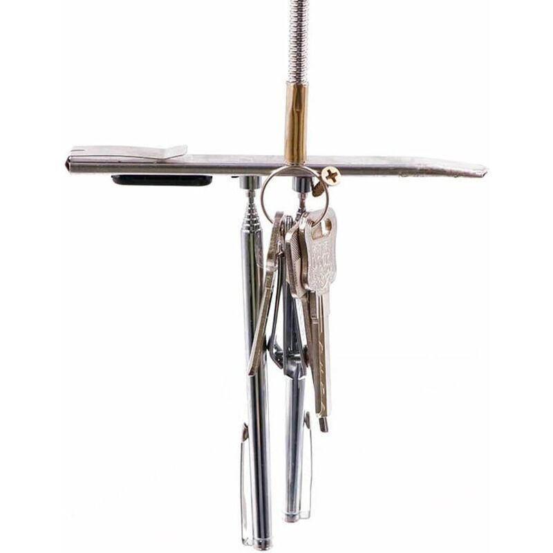 Flexible Magnetic Pick Up Tool 590mm - Portable Magnet for Nuts, Bolts, Screws, Auto Parts - 1pc, Made of Metal - Image 5