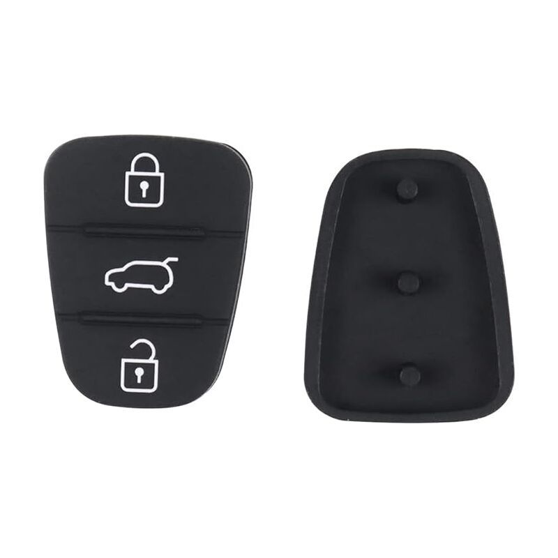 2Pcs Silicone Key Case Compatible with Kia Sportage Cee'd Picanto Rio \u0026 Hyundai i10 i20 i30 ix20 ix35 - 3 Buttons Remote Control Cover - Image 3
