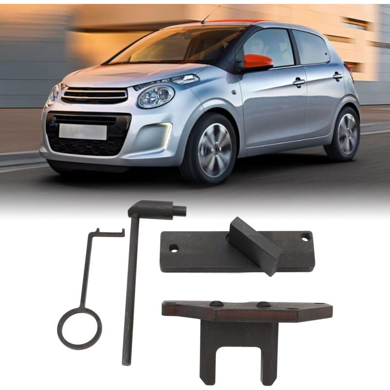 Engine Timing Tool Kit, Engine Timing Repair Tool Compatible with Peugeot 108 208 2008 301 308 3008 508 5008 Partner Rifter, Made of Metal, 4 Pcs Pack - Image 2