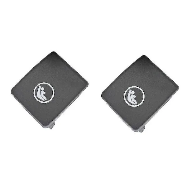 Replacement Bil Bakre Krok Isofix Skydd För V60 V90 Xc40 Xc60 S60 S90 - 2x Svart Barnsäkerhet, Made of Abs, Black Color - Image 1