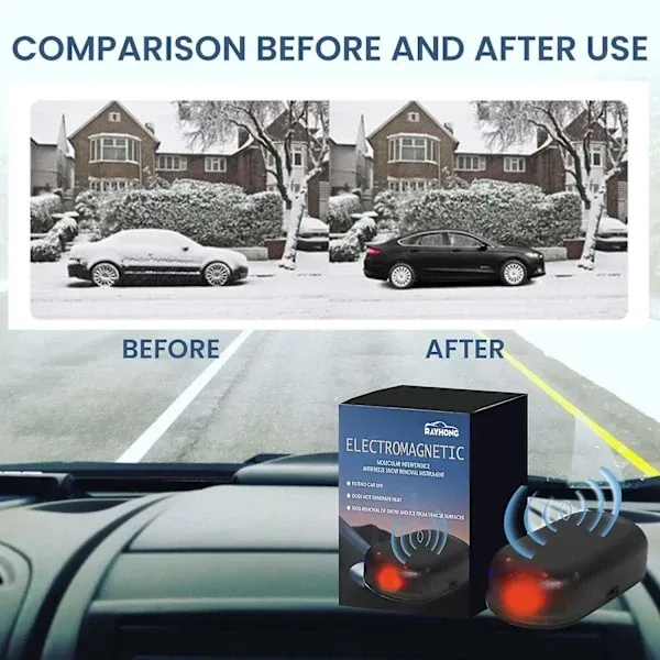 2pcs Car Ice Remover Portable Mini Universal SUV Truck Vehicle Car Window Glass Winter Electromagnetic Molecular Interference Antifreeze qd - Image 2