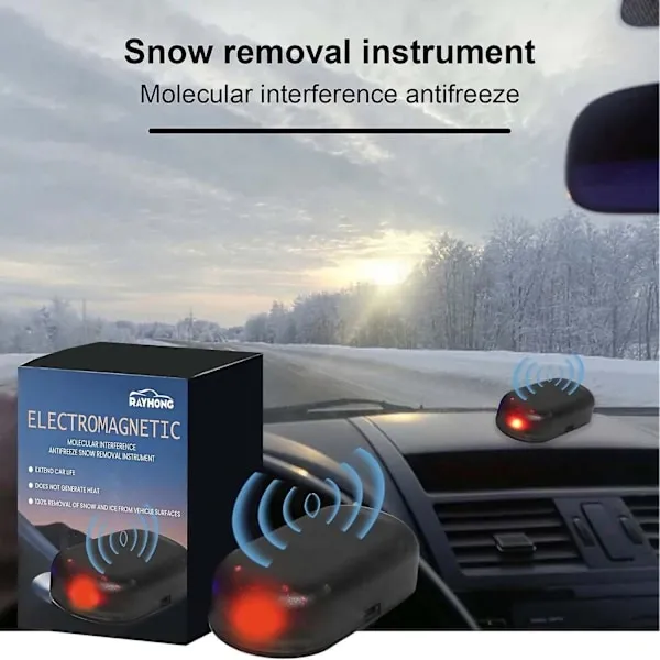 2pcs Car Ice Remover Portable Mini Universal SUV Truck Vehicle Car Window Glass Winter Electromagnetic Molecular Interference Antifreeze qd - Image 3