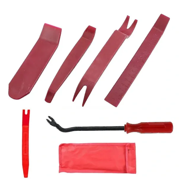 Professional Car Upholstery Removal Tool Kit, Ergonomically Designed Scratch-Free Plastic Tool Set for Seamless Removal of Clips and Fasteners - Image 1