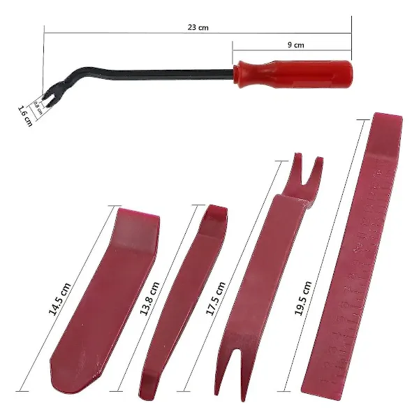 Professional Car Upholstery Removal Tool Kit, Ergonomically Designed Scratch-Free Plastic Tool Set for Seamless Removal of Clips and Fasteners - Image 4