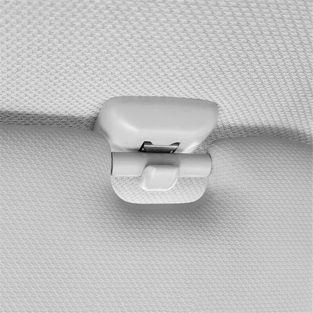 High Performance 2x Sun Visor Clip Hook Mount Holder compatible with Audi A1 A3 A4 A5 Q3 Q5 B6 B7 B8, Made of Plastic - Image 2