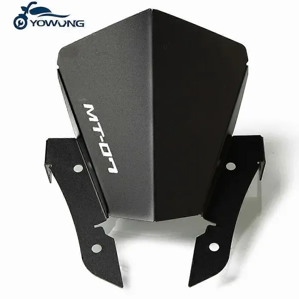 Motorcycle Windshield compatible with YAMAHA MT07 MT-07 FZ-07 2013 2014 2015 2016 2017 Motorcycle Wind Deflector Windscreen MT 07, Made of Aluminum - Image 1