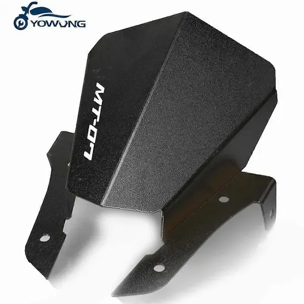 Motorcycle Windshield compatible with YAMAHA MT07 MT-07 FZ-07 2013 2014 2015 2016 2017 Motorcycle Wind Deflector Windscreen MT 07, Made of Aluminum - Image 3