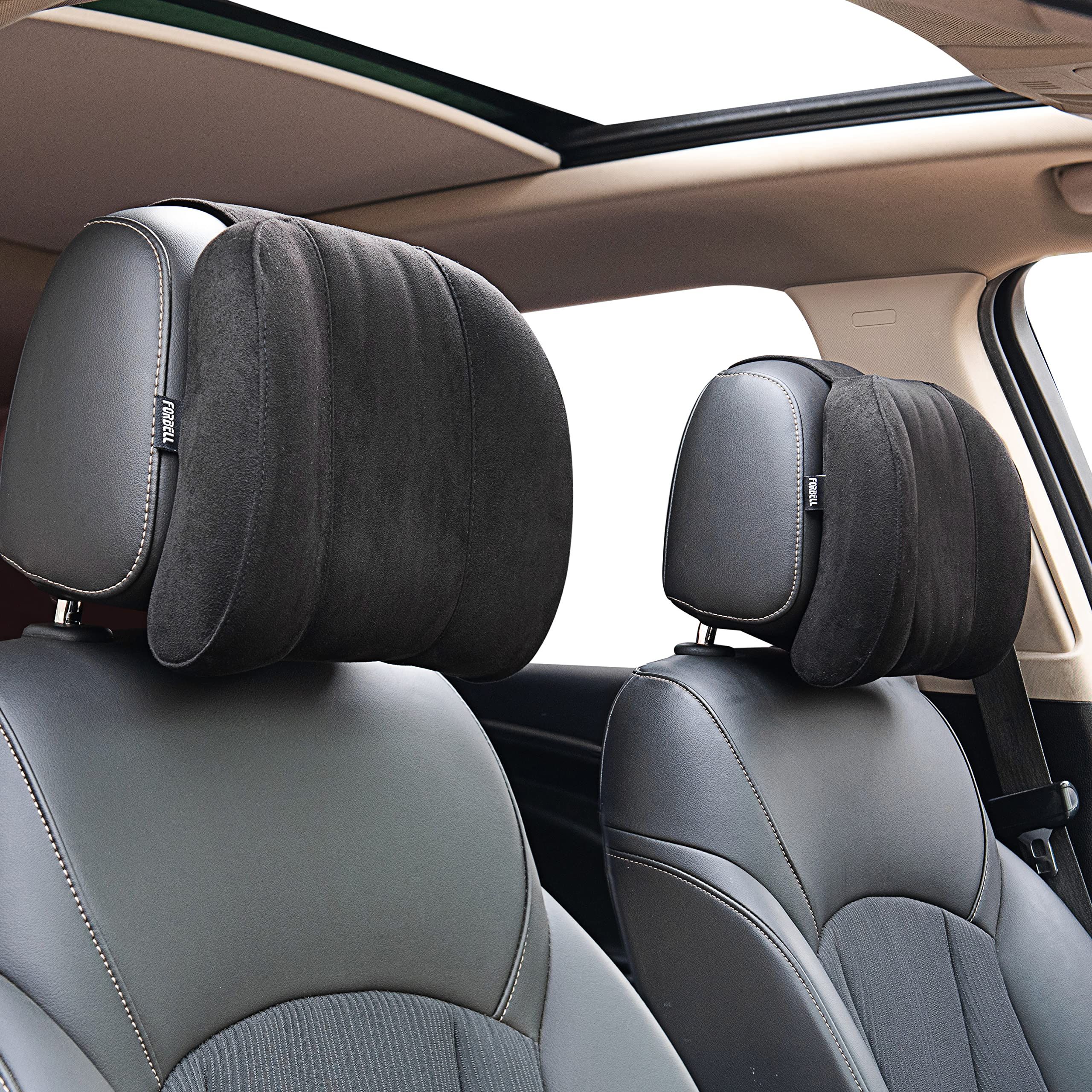 Car headrest neck pillow accessories pillow memory cotton car accessories headrest pillow headrest pillow for car suede, Made of Fabric - Image 2