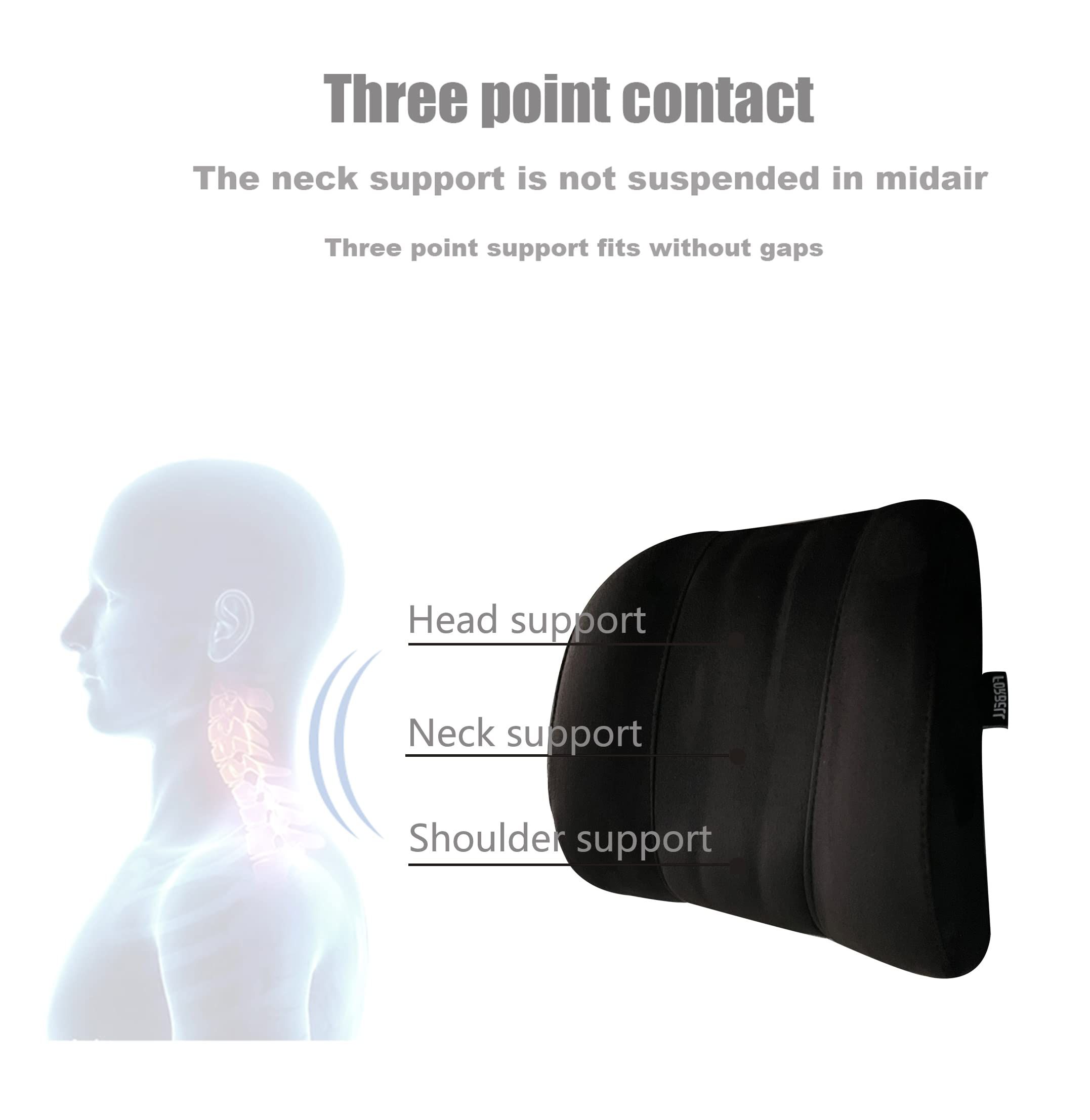 Car headrest neck pillow accessories pillow memory cotton car accessories headrest pillow headrest pillow for car suede, Made of Fabric - Image 3