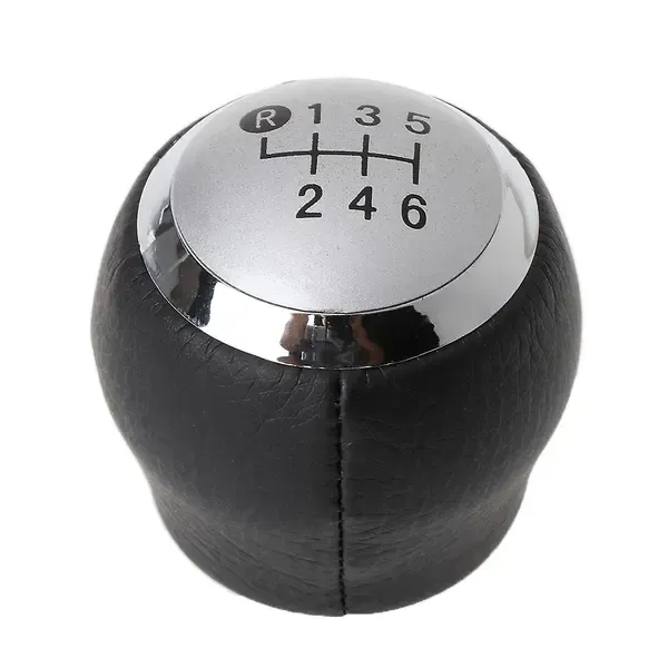 6-speed gear lever knob compatible with Urban Cruiser compatible with Rav4 D4d Avensis Yaris Al, Made of Plastic, Black Color - Image 1