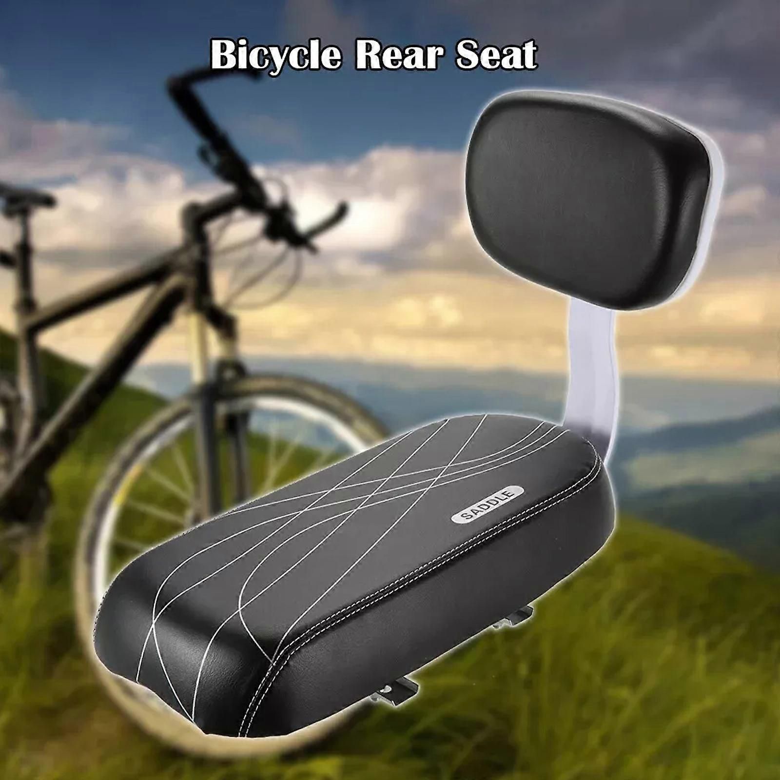 Premium Saddle with Backrest | Child Seat Set | MTB Rear Luggage Carrier | Comfortable & Safe Saddle_max, Replacement Part, Made of Iron - Image 2