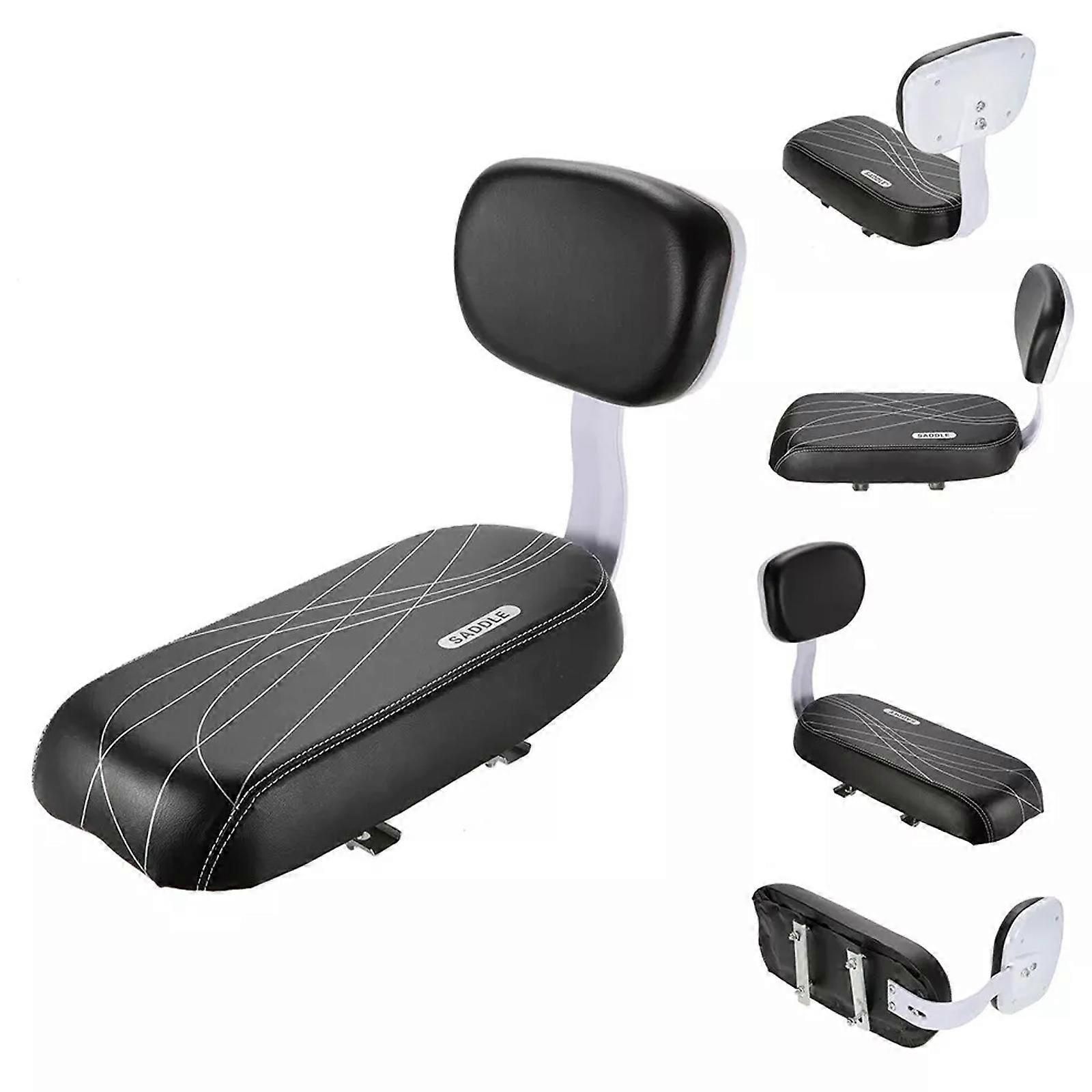 Premium Saddle with Backrest | Child Seat Set | MTB Rear Luggage Carrier | Comfortable & Safe Saddle_max, Replacement Part, Made of Iron - Image 3