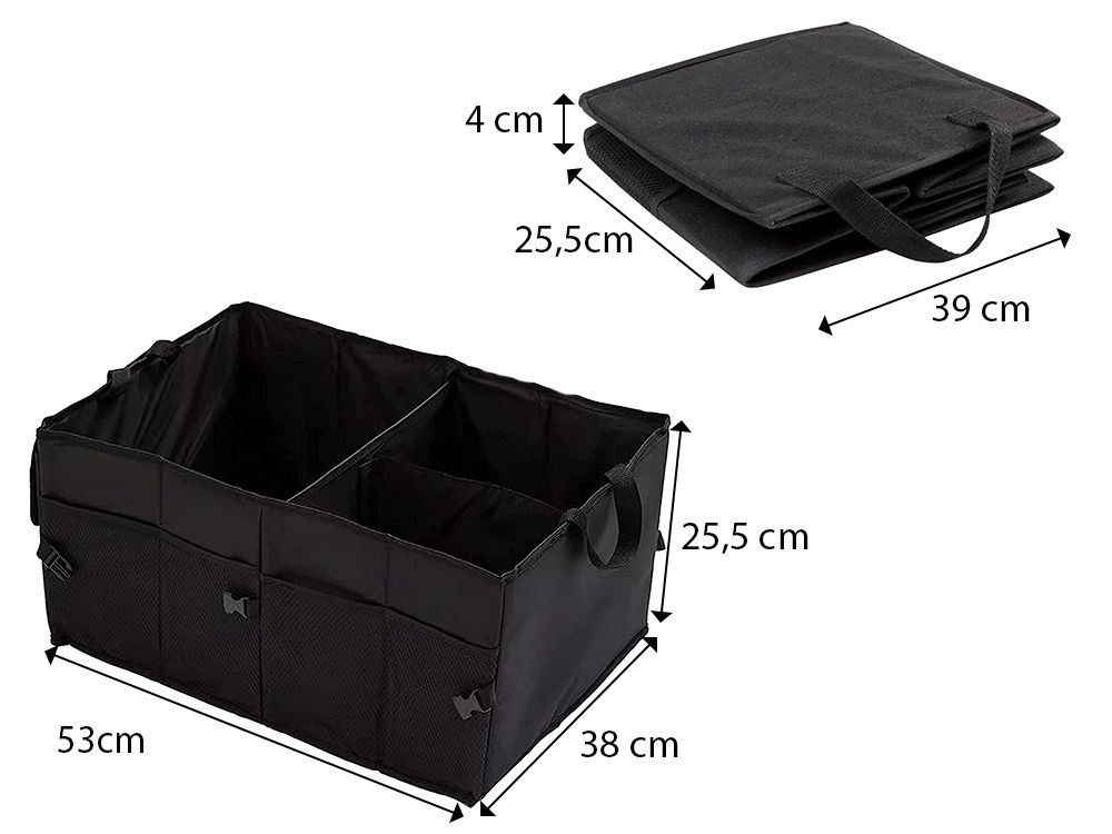 Long Lasting Premium Luggage Box Organizer / Foldable Organizer for Car - Storage_max, Easy Installation, Easy to Use - Image 3