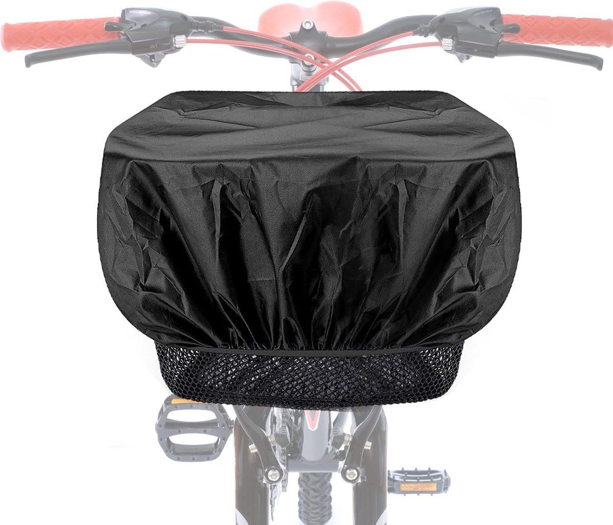 Compatible Bicycle basket rain cover, pack of 2. Waterproof Black for baskets - suitable for, Easy to Use, Good Performance - Image 1