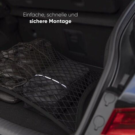 Car luggage net, 110x60cm elastic nylon trunk net protective net multi-function partition net for trunk storage - Image 4