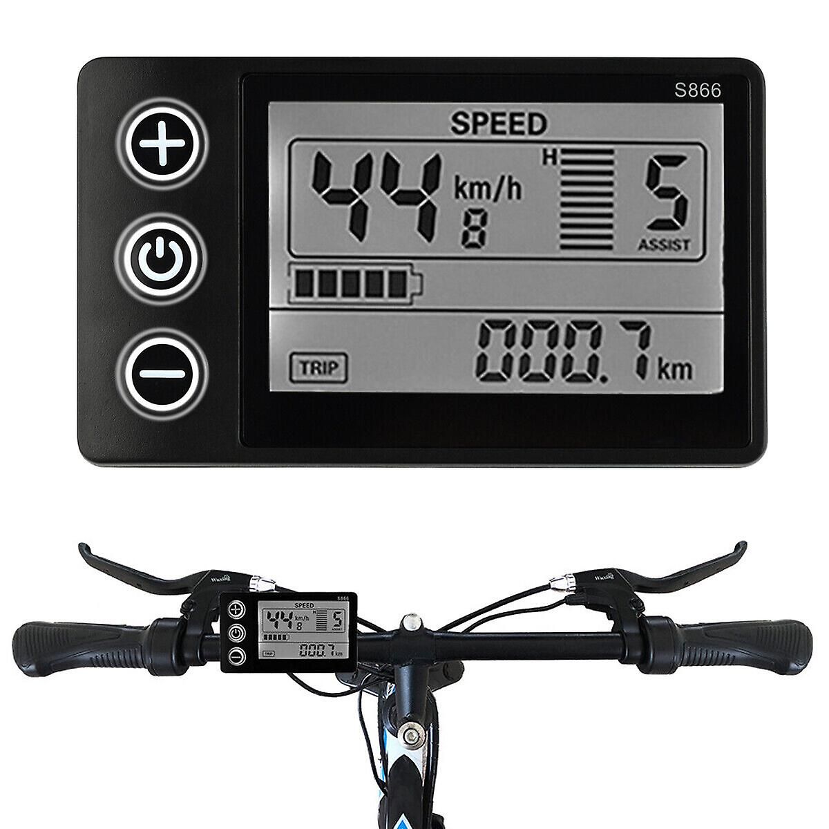 Long Lasting Premium New LCD display for electric bike 24V/36V/48V Display E-bike Electric bike, Made of Plastic - Image 2