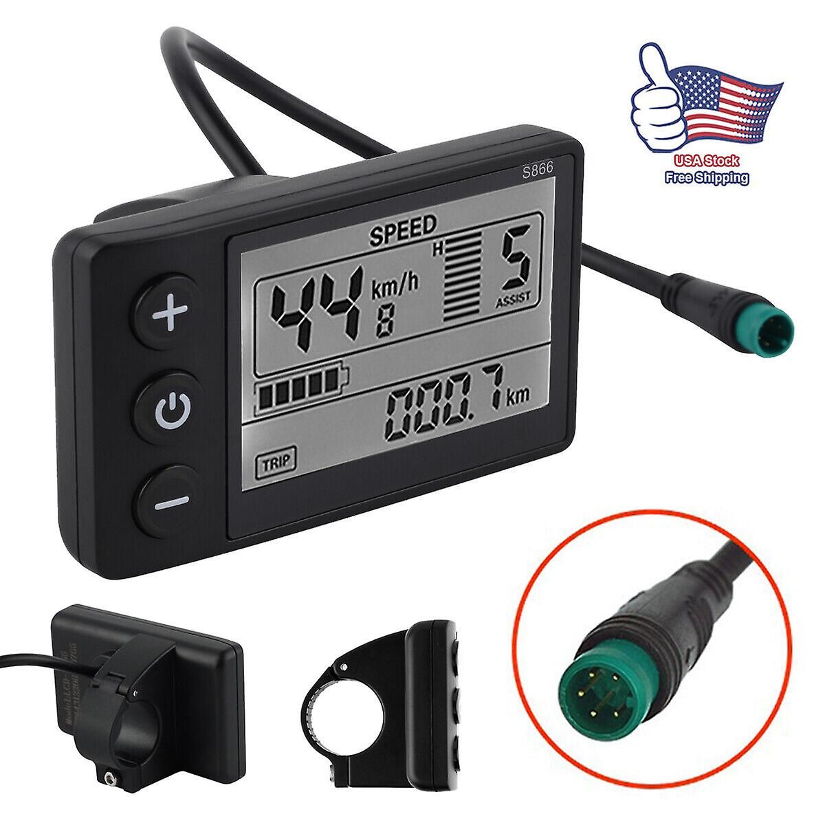 Long Lasting Premium New LCD display for electric bike 24V/36V/48V Display E-bike Electric bike, Made of Plastic - Image 3