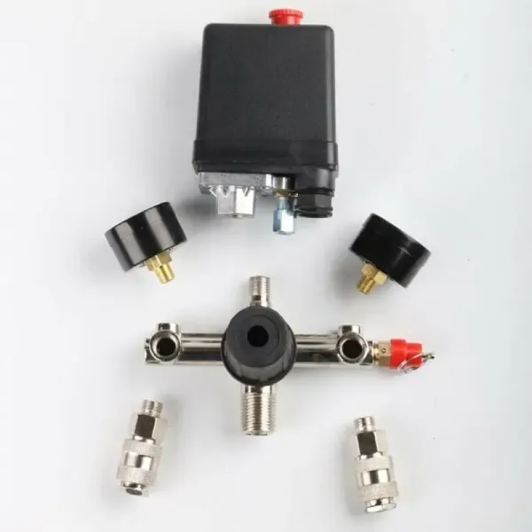 Professional Pressure regulator with pressure switch Replacement for  compressor Pressure switch with 2 displays - Image 2