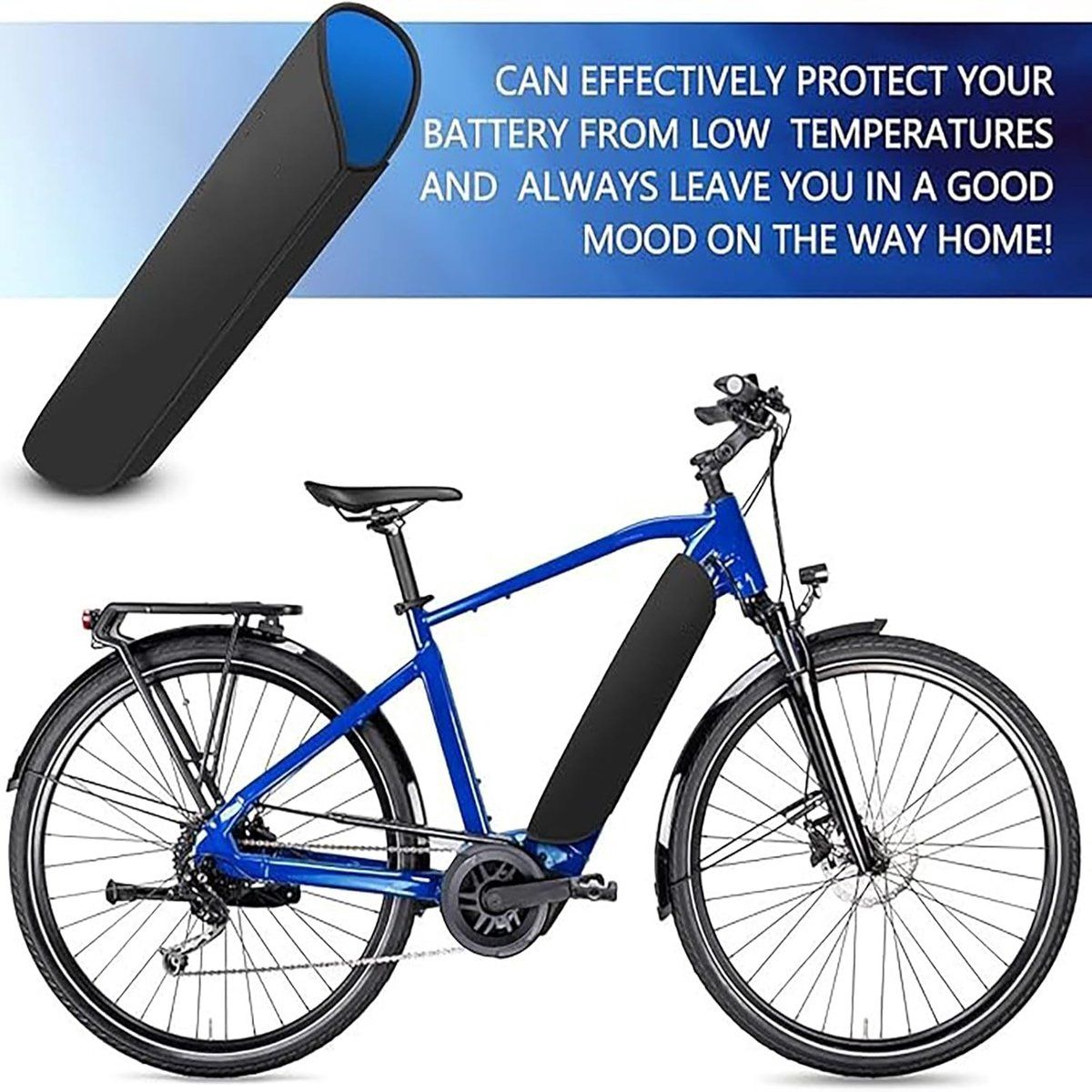 Heavy Duty Replacement - Bike Battery Protective Cover - 2 Pieces - Waterproof e - bike battery cover, 2 Pcs Pack - Image 3