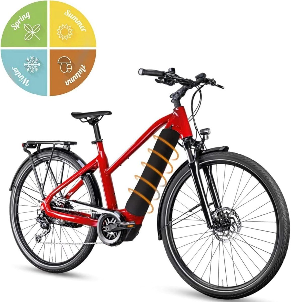 Heavy Duty Replacement - Bike Battery Protective Cover - 2 Pieces - Waterproof e - bike battery cover, 2 Pcs Pack - Image 5