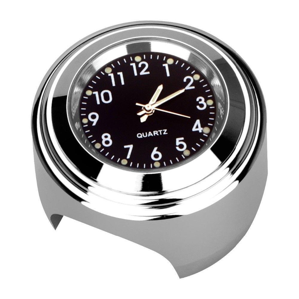 Durable High Quality Analog watch for motorbikes, mopeds and bicycles, Made of Aluminum, Black Color, Perfect Fit - Image 1