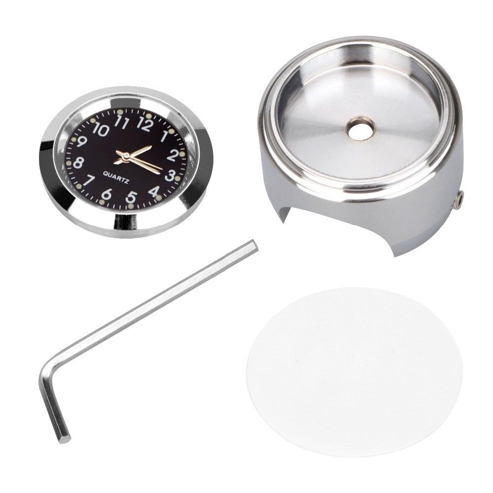 Durable High Quality Analog watch for motorbikes, mopeds and bicycles, Made of Aluminum, Black Color, Perfect Fit - Image 6