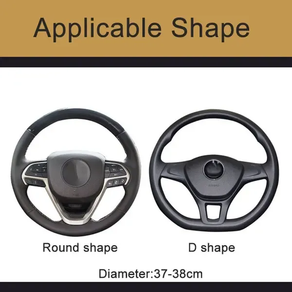 Durable High Quality Leather steering wheel cover Replacement for  carbon fiber steering wheel, PURPLE, Perfect Fit - Image 2