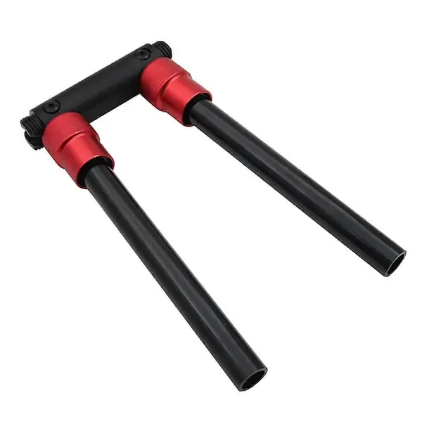 Replacement Foldable Handlebar Bicycle 90 Degree Folding Aluminum Kick Stunt Scooter Electric Bike Handlebar[D], Black Color - Image 1