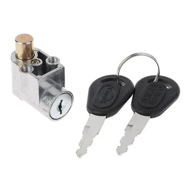 Long Lasting Premium Compatible Battery Lock Cover with 2 Keys E-Bike Switch, Made of Metal, Black Color, Easy Installation - Image 4