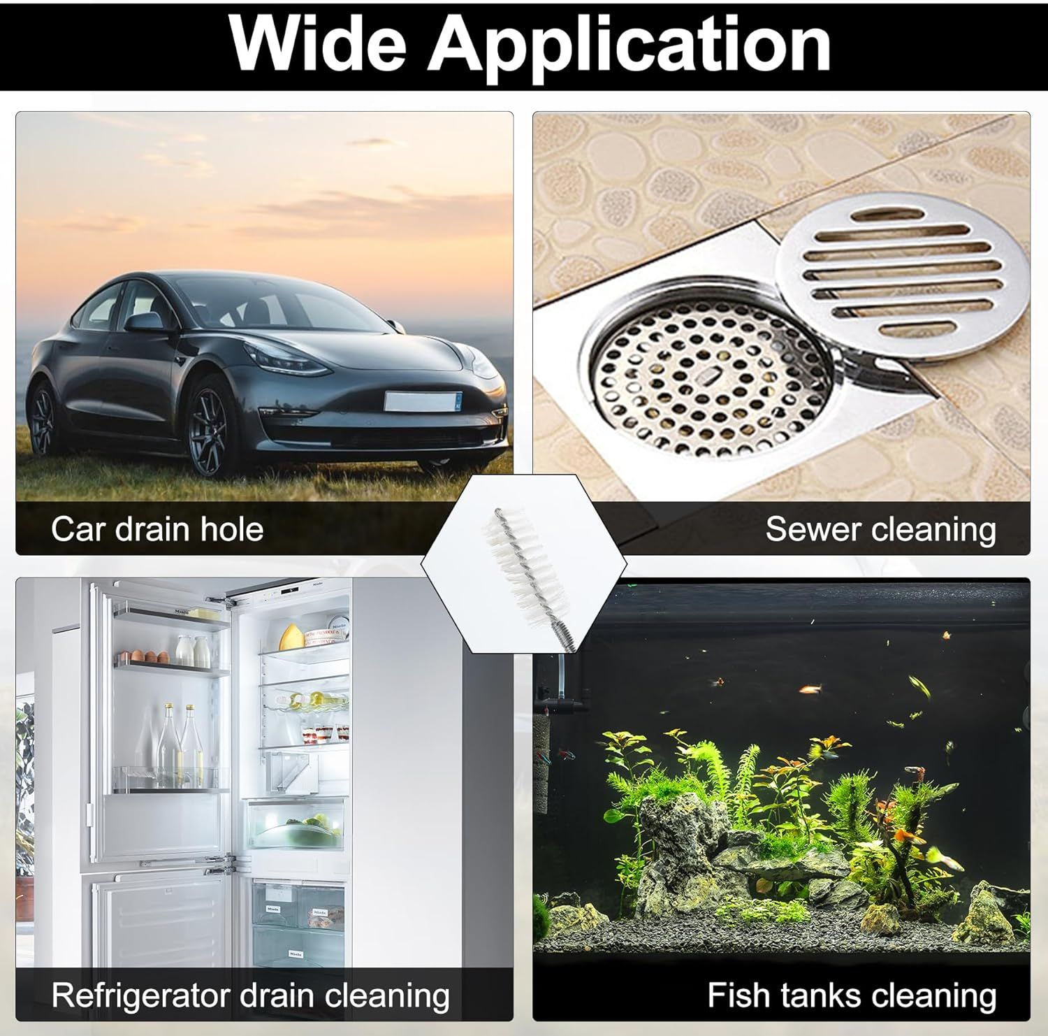 Auto Sunroof Drain Pipe Cleaning Tool, Windshield Wiper Drain Hole, Narrow Car Drain Pipe Cleaning Tool, 3m_xx, Made of Steel, Clear Color - Image 4