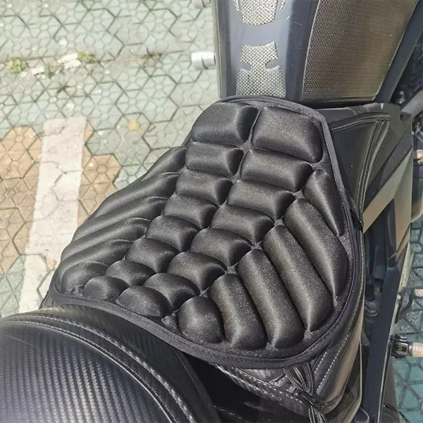 Sturdy Heavy Duty Replacement Motorcycle Seat Cushion Gel Seat Motorcycle Cushion, Made of Lycra, Black Color, Top Quality - Image 5