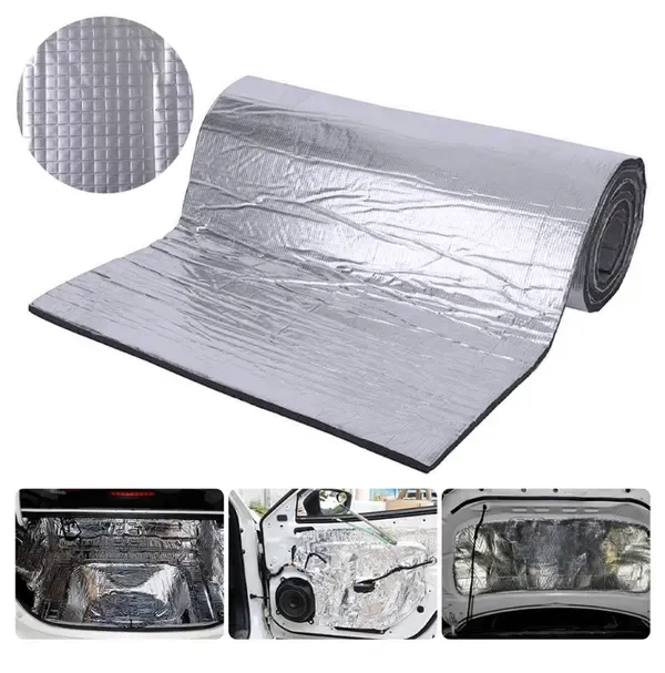Acoustic insulation mat compatibility with cars 50x200cm, 10MM soundproofing foam soundproofing, waterproof, Made of Aluminum - Image 1