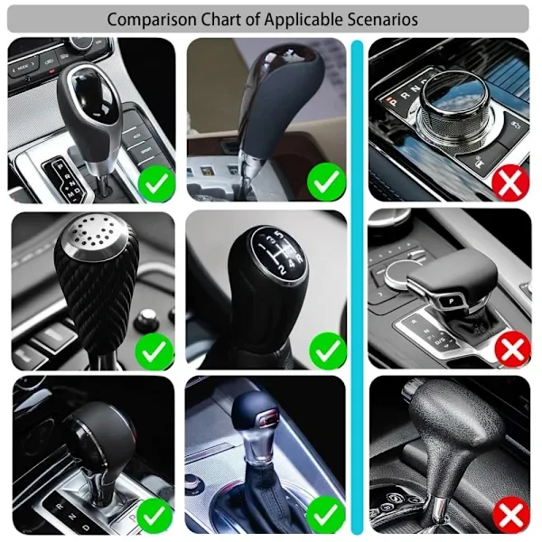 High Performance Replacement Car Hoodie Protection Design Decoration Gear Shift Lever - Red, Made of Cotton + Polyester - Image 4