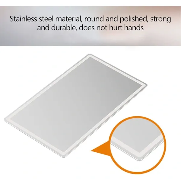 Portable Car Vanity Mirror, Self-Adhesive for Sunshade, for Rearview Universal for Back Seat Bathroom Bedroom, Replacement Part - Image 3