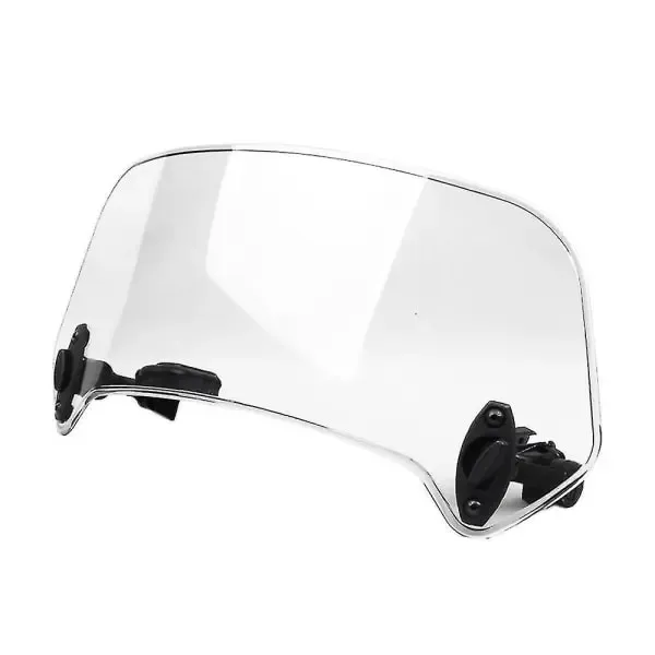Transparent Color Universal Motorcycle Adjustable Windshield Extension Windscreen Spoiler Deflector, Made of Plastic - Image 1
