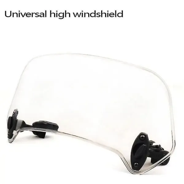 Transparent Color Universal Motorcycle Adjustable Windshield Extension Windscreen Spoiler Deflector, Made of Plastic - Image 3